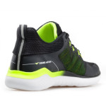 Черни мъжки маратонки, текстилна материя - спортни обувки за целогодишно ползване N 100021603