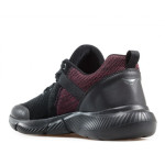 Черни мъжки маратонки, текстилна материя - спортни обувки за целогодишно ползване N 100021609