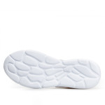 Бели мъжки маратонки, текстилна материя - спортни обувки за целогодишно ползване N 100021610