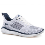 Бели мъжки маратонки, текстилна материя - спортни обувки за целогодишно ползване N 100021612