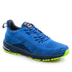 Сини мъжки маратонки, текстилна материя - спортни обувки за целогодишно ползване N 100021628