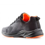 Сиви мъжки маратонки, текстилна материя - спортни обувки за целогодишно ползване N 100021629