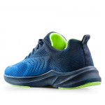 Сини мъжки маратонки, текстилна материя - спортни обувки за целогодишно ползване N 100021630