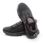 Черни мъжки маратонки, текстилна материя - спортни обувки за целогодишно ползване N 100021631