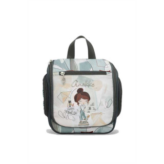 Сив несесер за баня, текстилна материя - удобство и стил за пролетта и лятото N 100025385