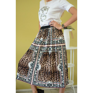 Дълга пола плисе