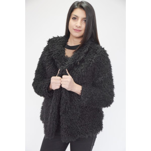 Пухкаво дамско палто