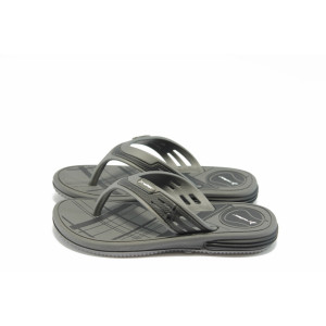 Детски чехли черни Rider 80671 черно-сивиKP