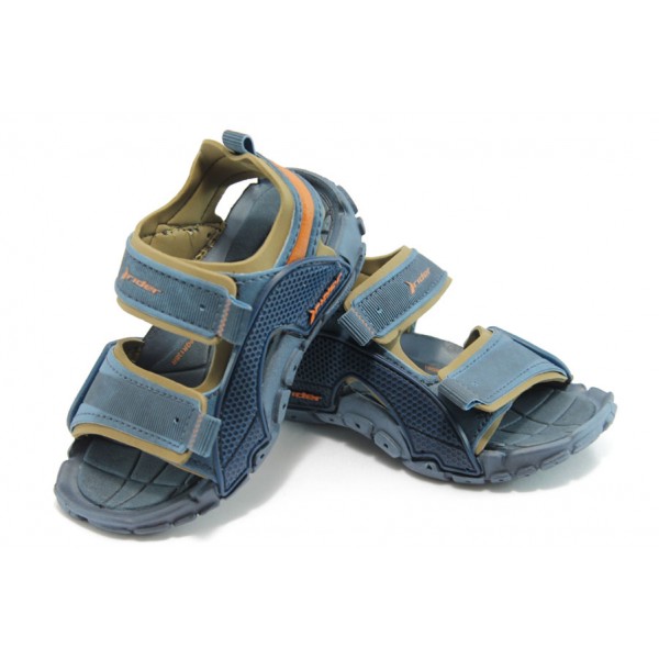 Сини детски сандали, pvc материя - ежедневни обувки за лятото N 100022996