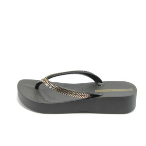 Дамски чехли черни с платформа Ipanema 81256 черниKP