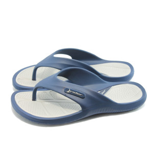 Мъжки чехли сиво и синьо Rider 81147 синьо-сивиKP