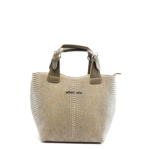 Дамска чанта кафява кожа - анаконда СБ 1130 св. кафява кожа анакондаKP