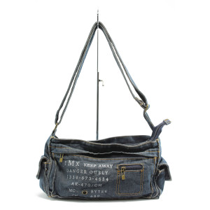 Дамска чанта синя дънкова ФР 2108KP