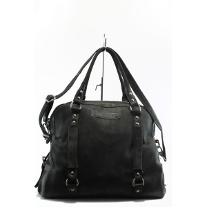 Дамска чанта черна от естествена кожа ИО 19 чернаKP