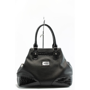 Дамска чанта черна с лак СБ 1099 чернаKP