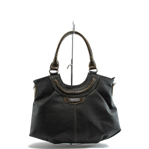 Дамска елегантна чанта черна СБ 1019 ч.к.KP