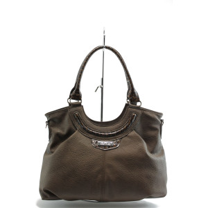 Дамска елегантна чанта СБ 1019 кафяваKP