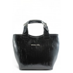 Стилна дамска чанта черен лак - лиана СБ 1130 черна лианаKP