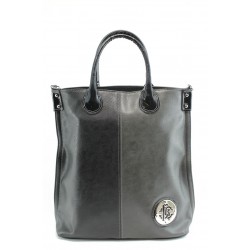 Дамска чанта черно с сиво СБ 1100 черно-сиваKP