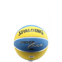 Баскетболна топка синьо-жълта Spalding Cross Over NBA цветнаKP