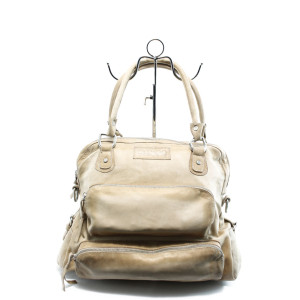 Дамска чанта бежова ИО 2 бежова с опушен ефектKP