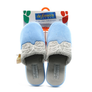 Дамски чехли домашни сини ДФ OSELLAсинKP