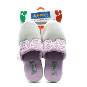 Дамски чехли домашни сиви ДФ OSELLAсивKP