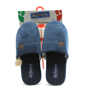 Домашни мъжки чехли сини ДФ PROSSIMO синKP