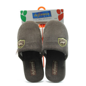 Домашни мъжки чехли кафяви ДФ VEICOLO кафеKP