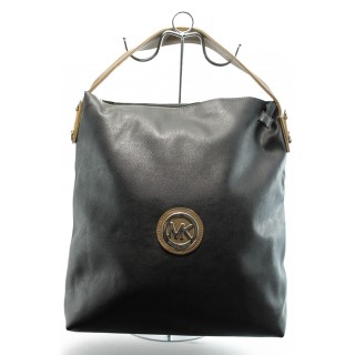 Дамска чанта в черен и бежов цвят СБ 1070 черно-бежова МКKP