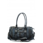 Дамска чанта в черен и син цвят ИО 5 черно-синяKP