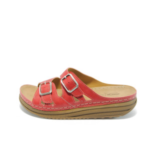 Анатомични дамски чехли червени Jump 5042 червениKP