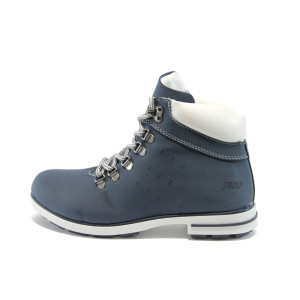 Юношески боти сини с връзки Jump 6595сKP