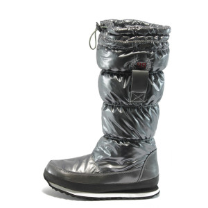 Дамски апрески високи сив металик РС 025 сивиKP