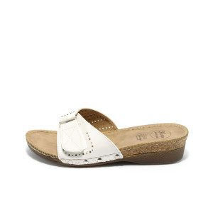 Анатомични дамски чехли бели Jump 5046 белиKP