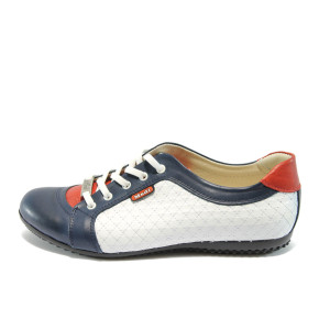 Дамски обувки спортни с връзки сини МИ036СБKP