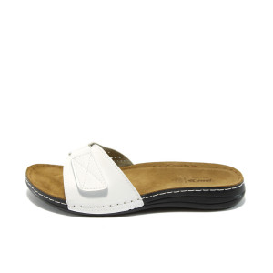 Анатомични дамски чехли бели Jump 5062 белиKP