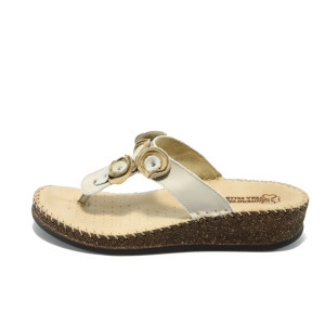 Анатомични дамски чехли бежови ГР 27523 бежовиKP