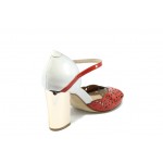 Стилни дамски сандали на висок ток ИО 1457 червенKP