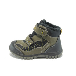 Детски боти ежедневни зелени с лепенки РС 1108KP