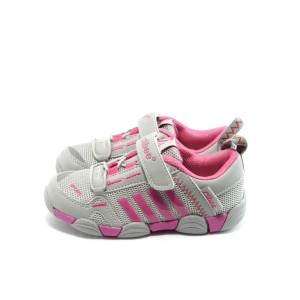 Детски маратонки сиви с лепенки и ластик КА А-307 сивиKP