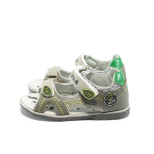 Анатомични детски сандали в сив и зелен цвят КА Z-5 сиво/зелено 25/30KP