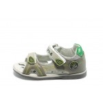 Анатомични детски сандали в сив и зелен цвят КА Z-5 сиво/зелено 25/30KP