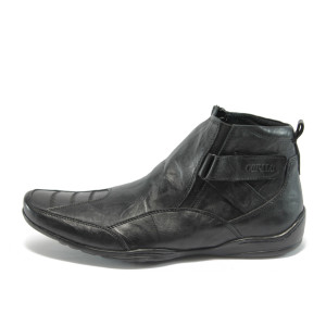 Мъжки спортно-елегантни боти черни КО 8560черенKP