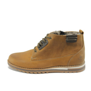 Мъжки боти кафяви с връзки SL 82-134св.кKP