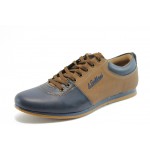 Мъжки спортни обувки синьо-кафяви ЛГ 631KP