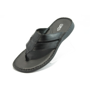 Анатомични мъжки чехли черни КП 8790KP