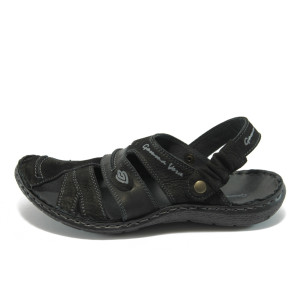 Анатомични мъжки чехли МЙ 71168 черниKP