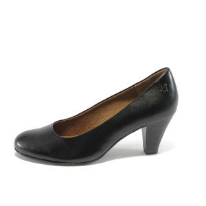 Черни дамски обувки с ток Caprice 9-22404-23 черни ANTISHOKKKP