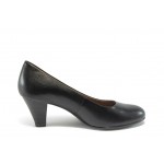 Черни дамски обувки с ток Caprice 9-22404-23 черни ANTISHOKKKP